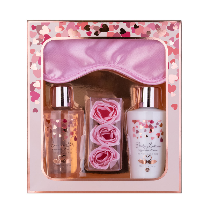 Badeset HEART CASCADE in Geschenkbox