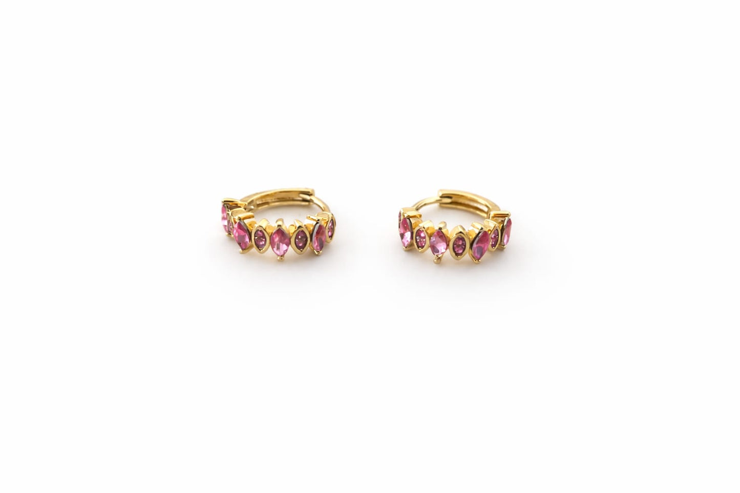 Elegante Creolen pink