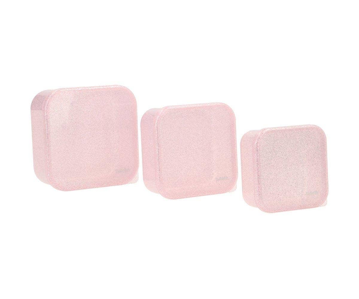 Rosa Glitzer Brotdosen 3er Set
