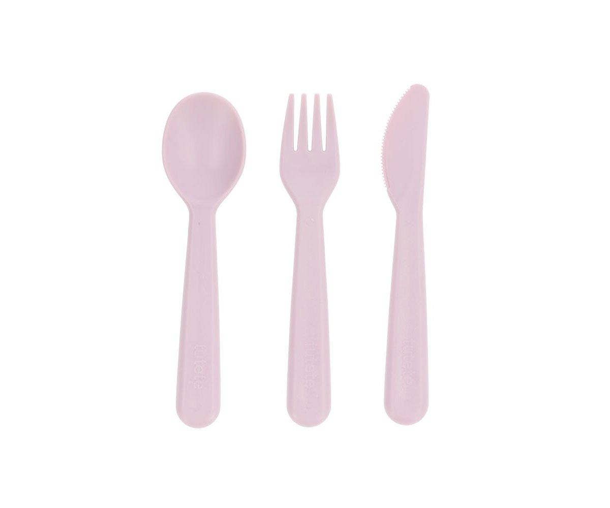 Lavendelfarbenes Kindergeschirr Set
