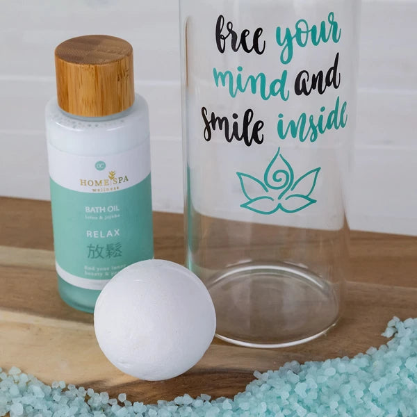 Geschenkset Lotus & Jojoba mit Trinkflasche