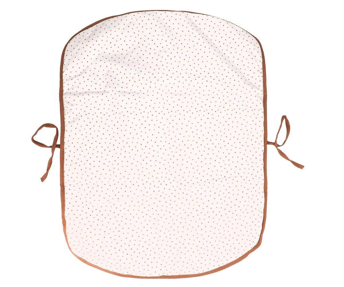 Braune Baby Wickelauflage aus Baumwolle