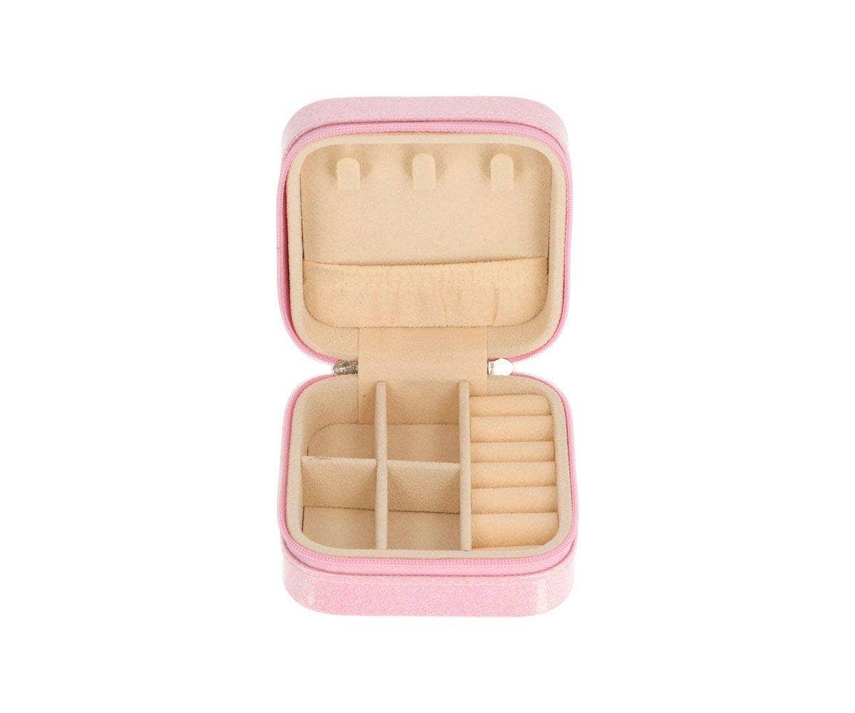 Rosa Glitzer Schmuckbox für Kinder