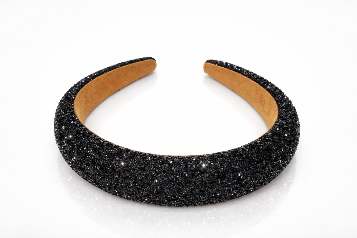 Eleganter Haarreif mit schwarzem Strass – Klassischer Glamour