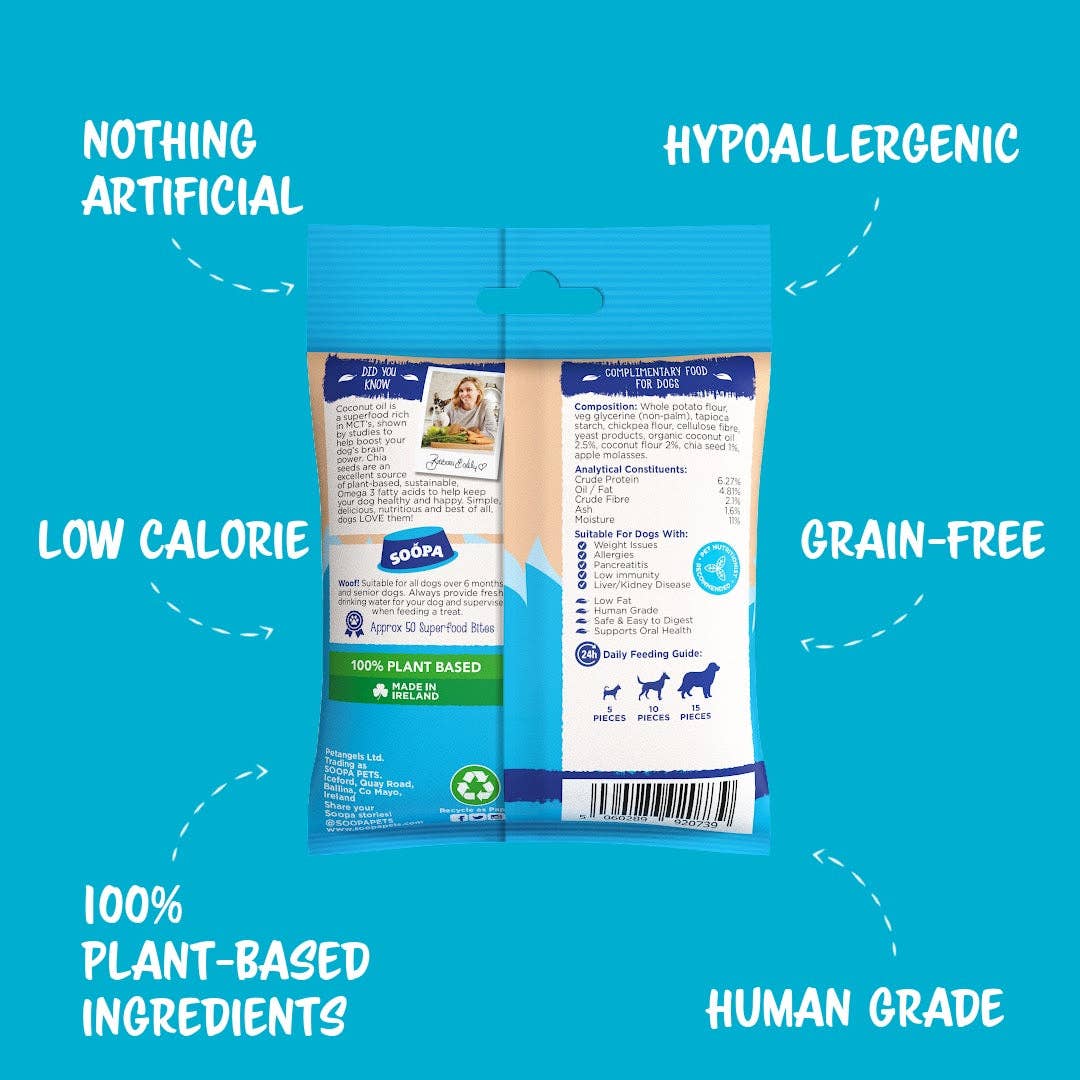 Soopa Healthy Bites Kokos & Chiasamen Hundesnacks