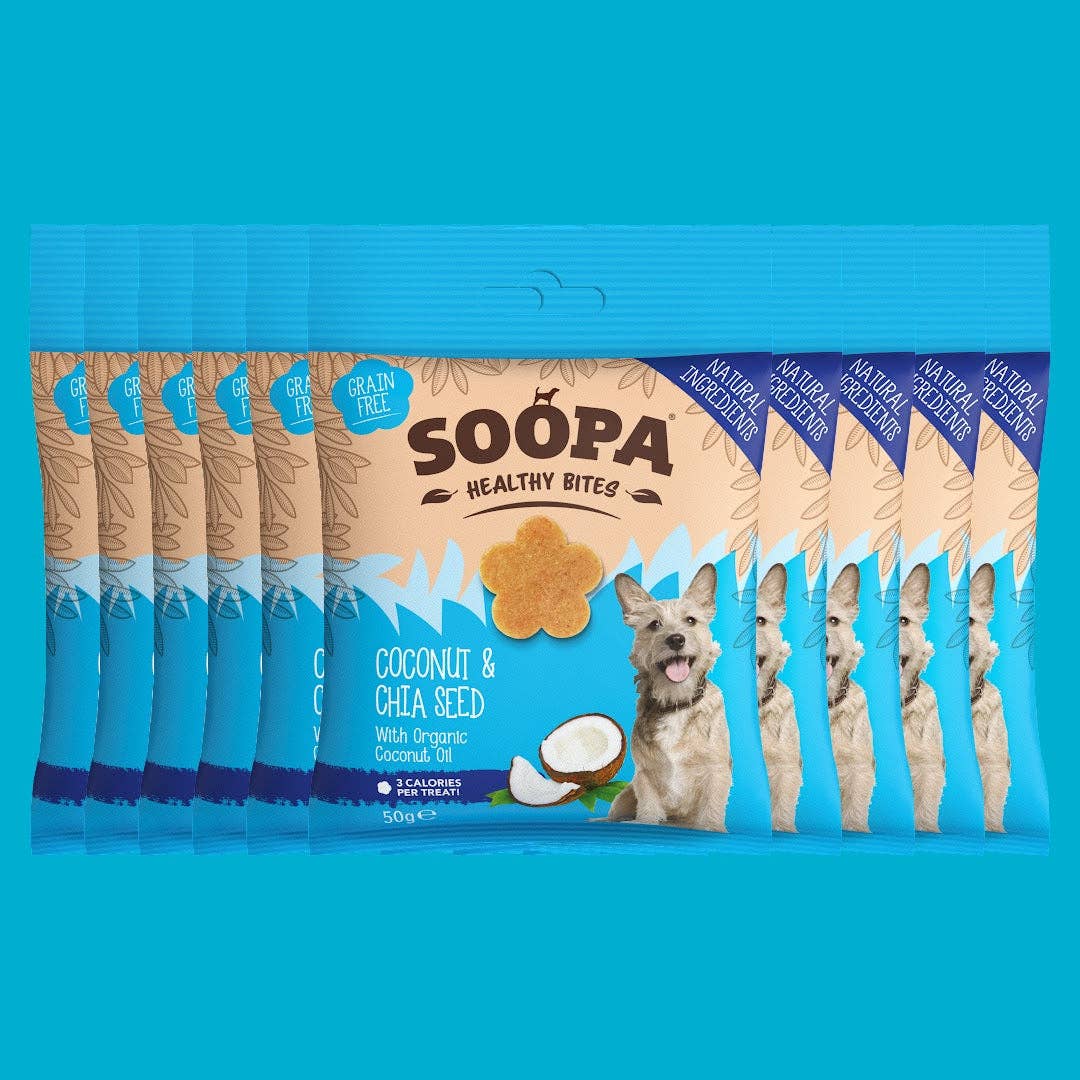 Soopa Healthy Bites Kokos & Chiasamen Hundesnacks