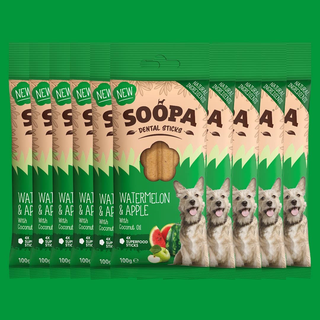 Wassermelone & Apfel-Zahnsticks für Hunde