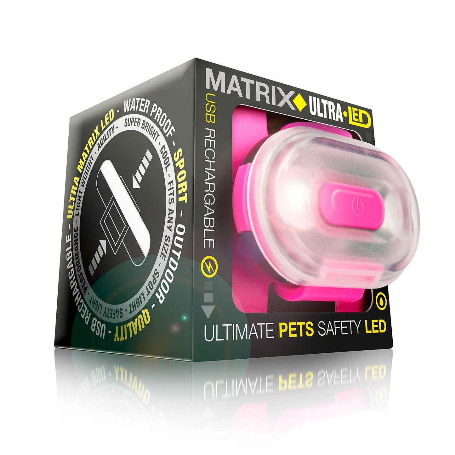 Matrix Ultra LED - Hundesicherheitslicht Pink